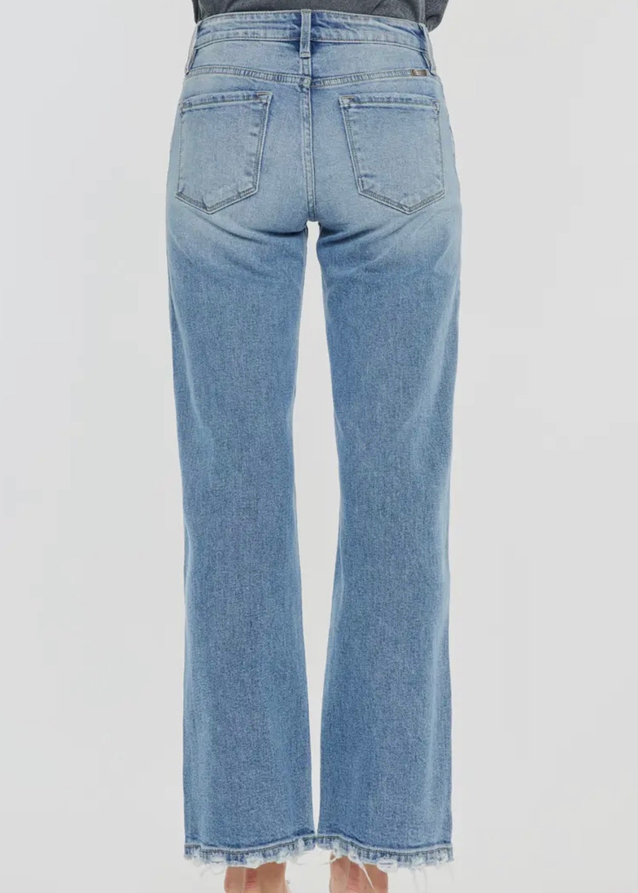 High Rise Slim Wide Leg Jeans