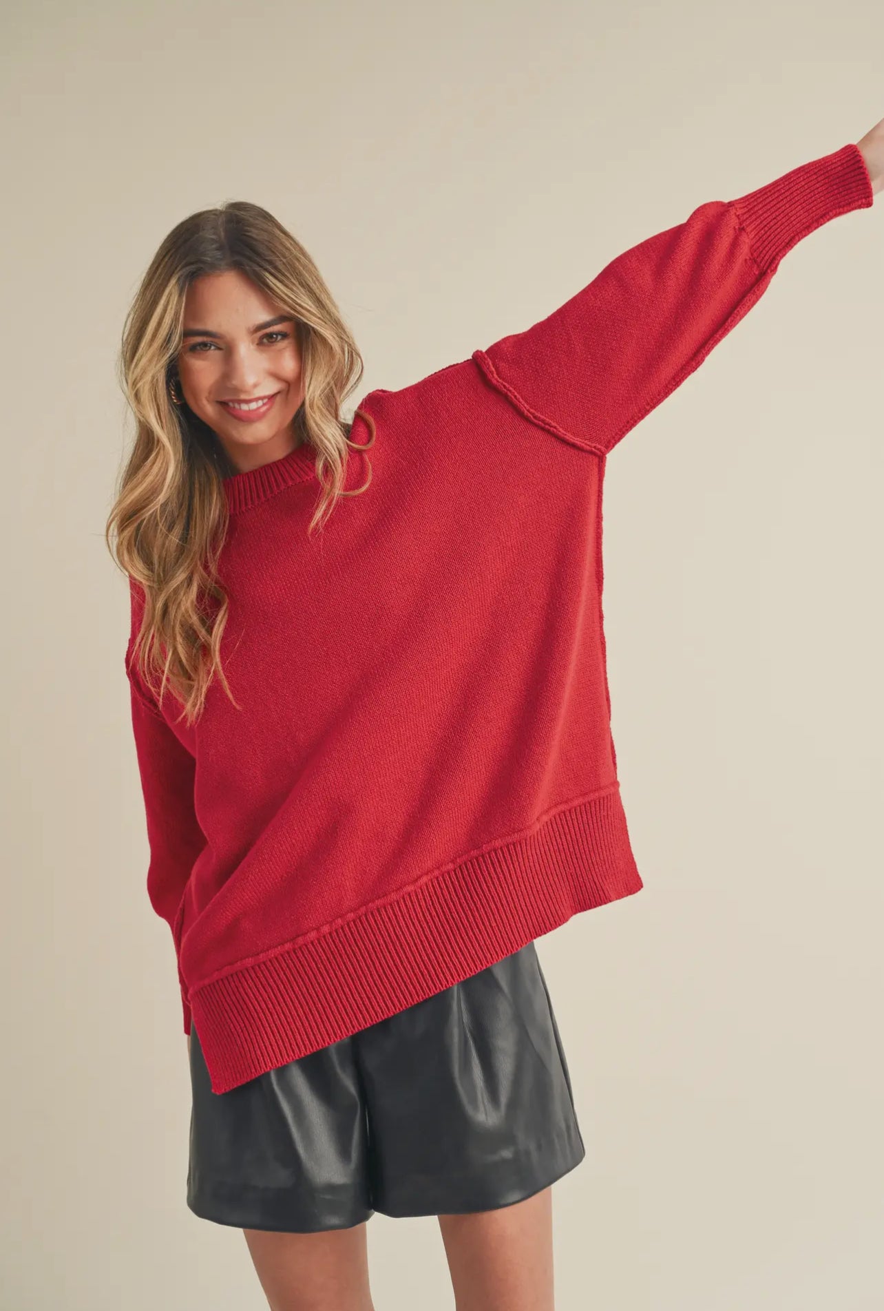 Red Knit Sweater