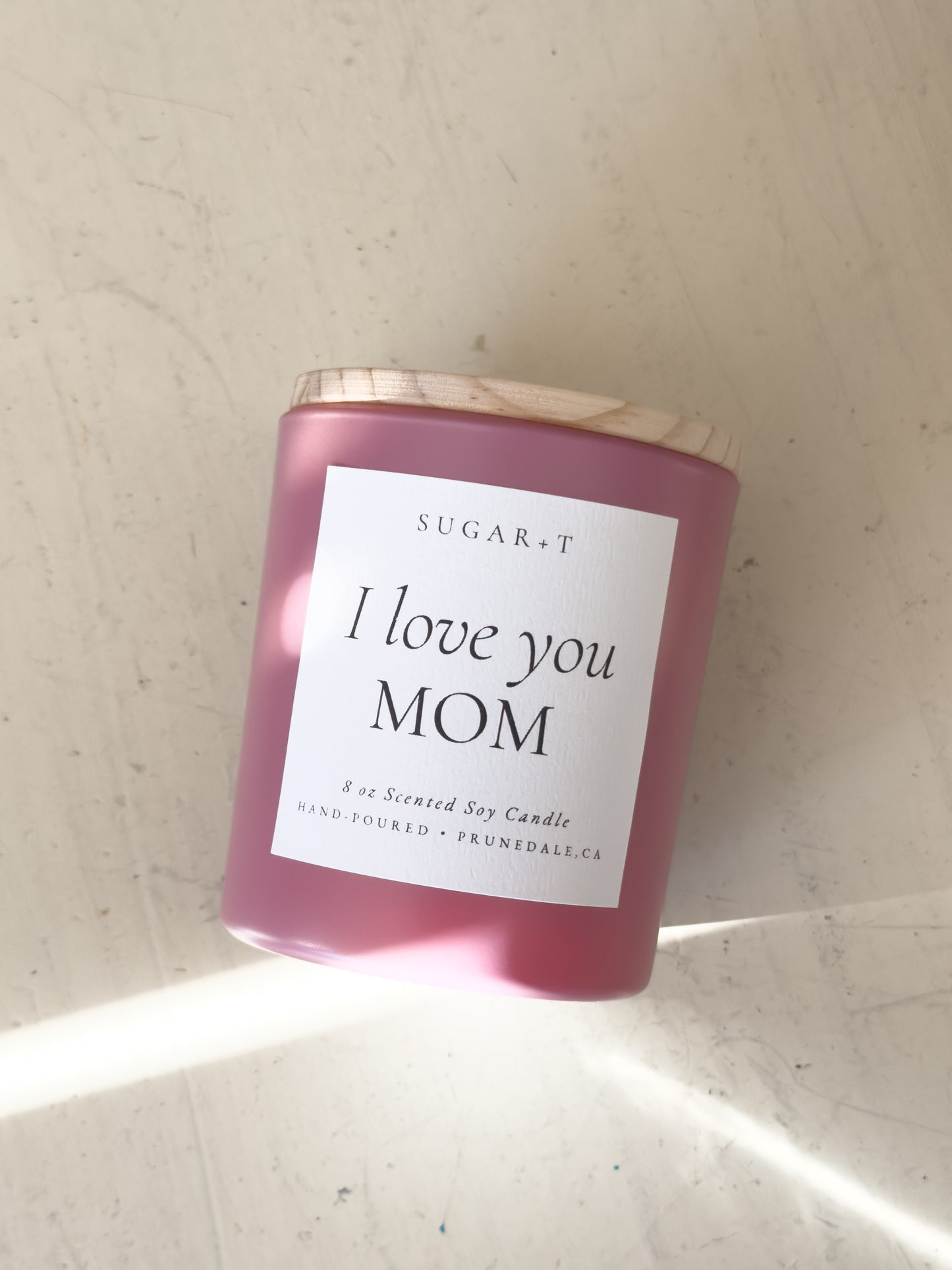 I Love You Mom Scented Candle