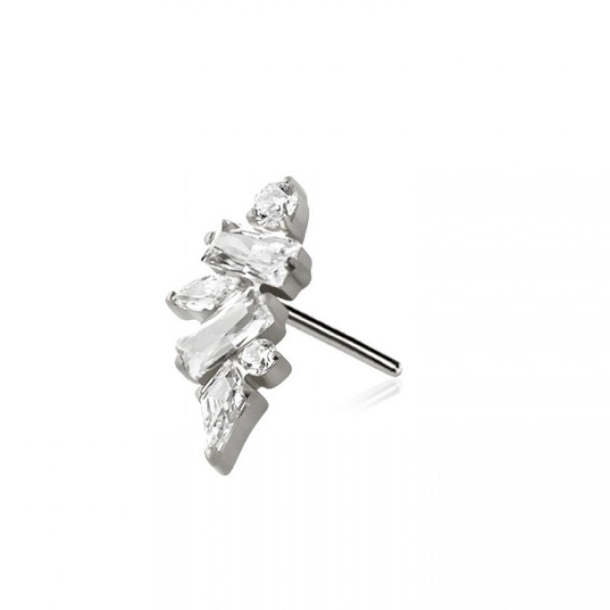 Nova Rise Titanium Flat Back Labret