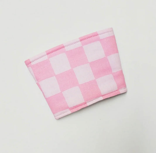 Aubrey + Elle - Pink Checkered Cozies