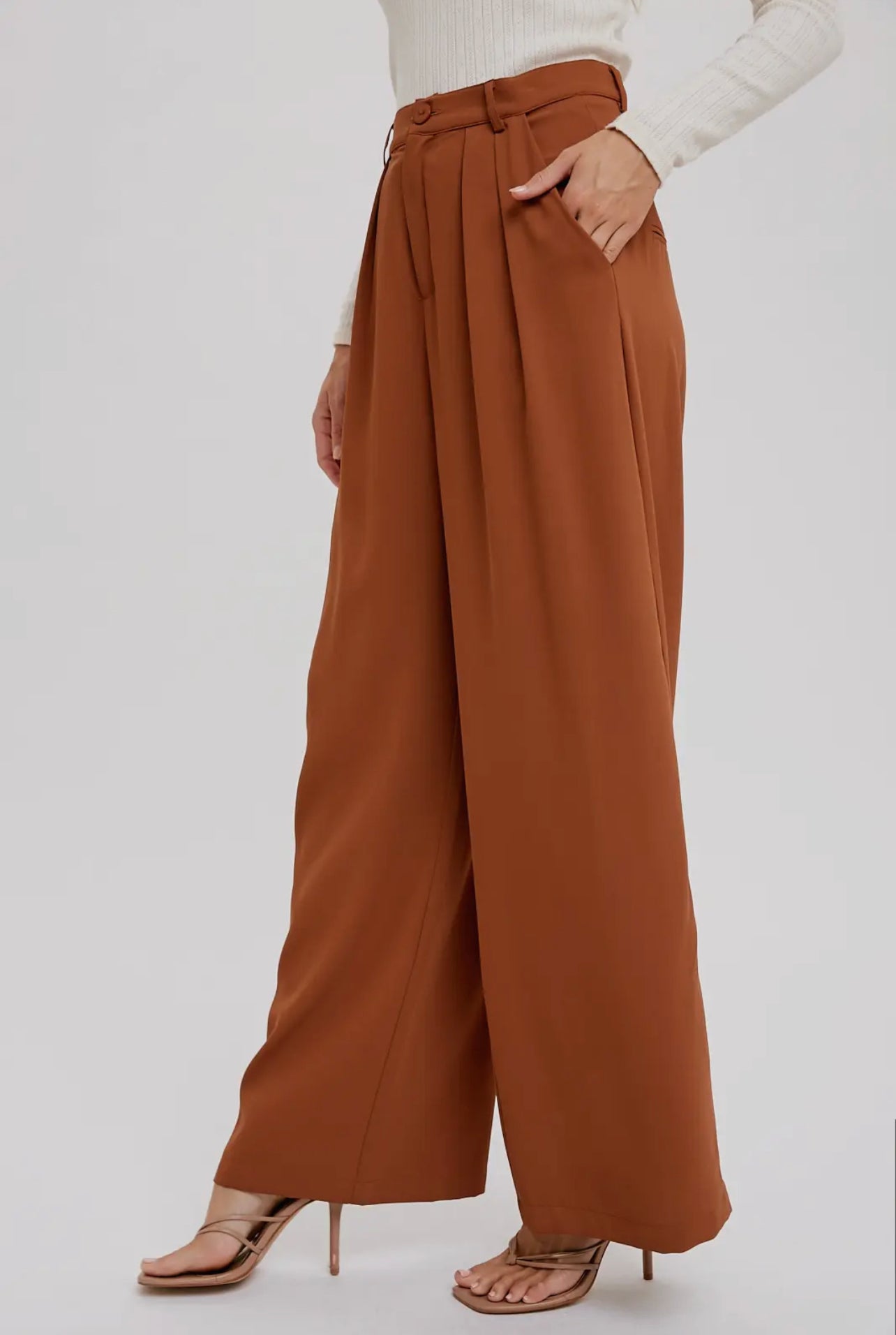 Moonchild - Hazelnut Wide Leg Trousers