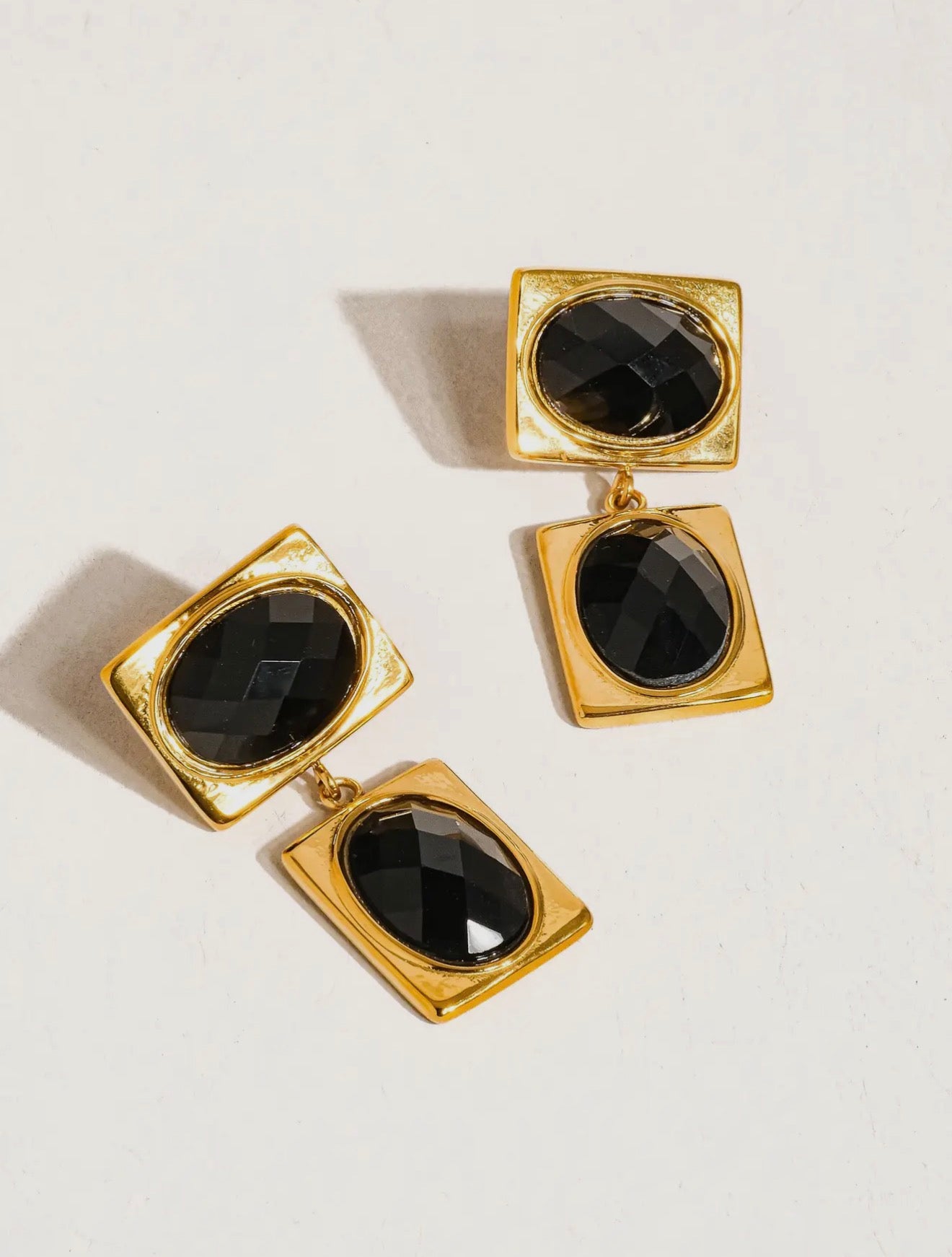 Square Stone Earrings