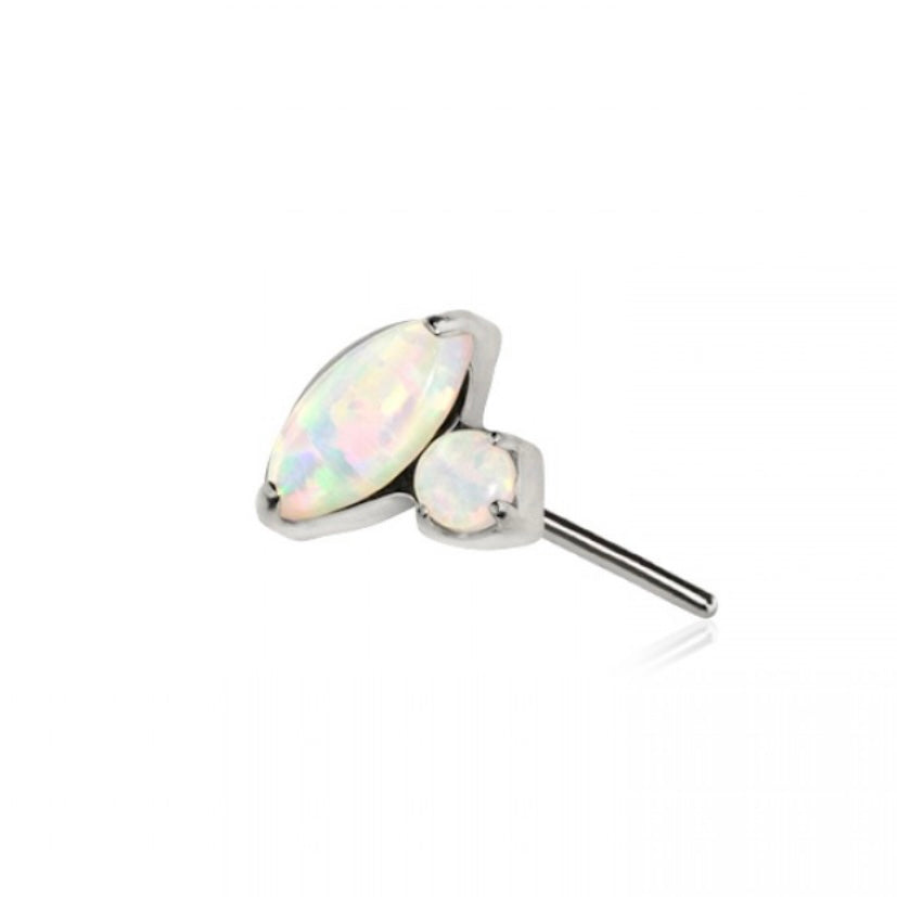 Luna Duo Titanium Flat Labret