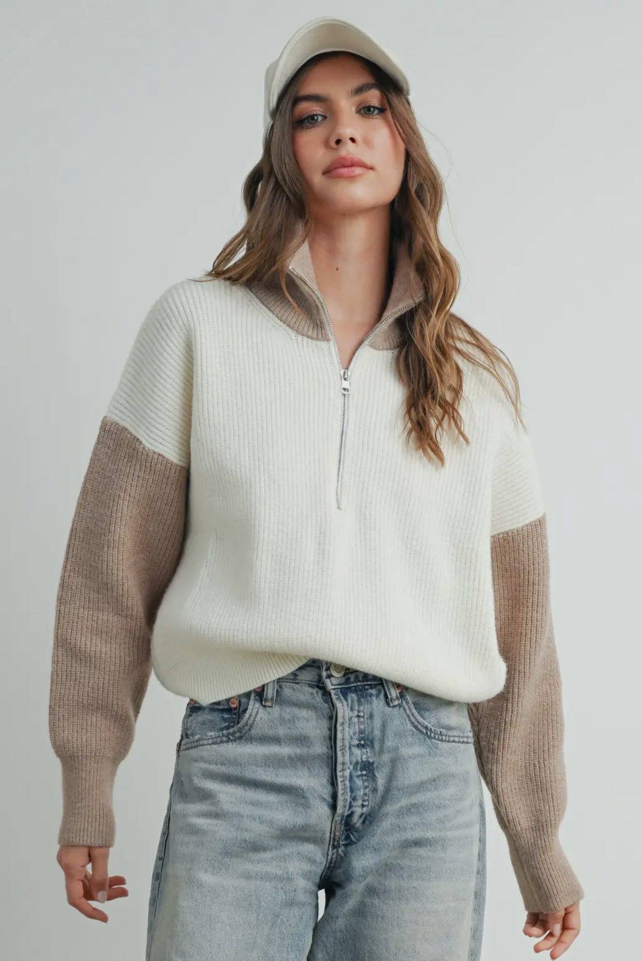Pullover Half Zipper Sweater