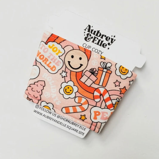 Aubrey + Elle - Peace Happy Coffee Cozie
