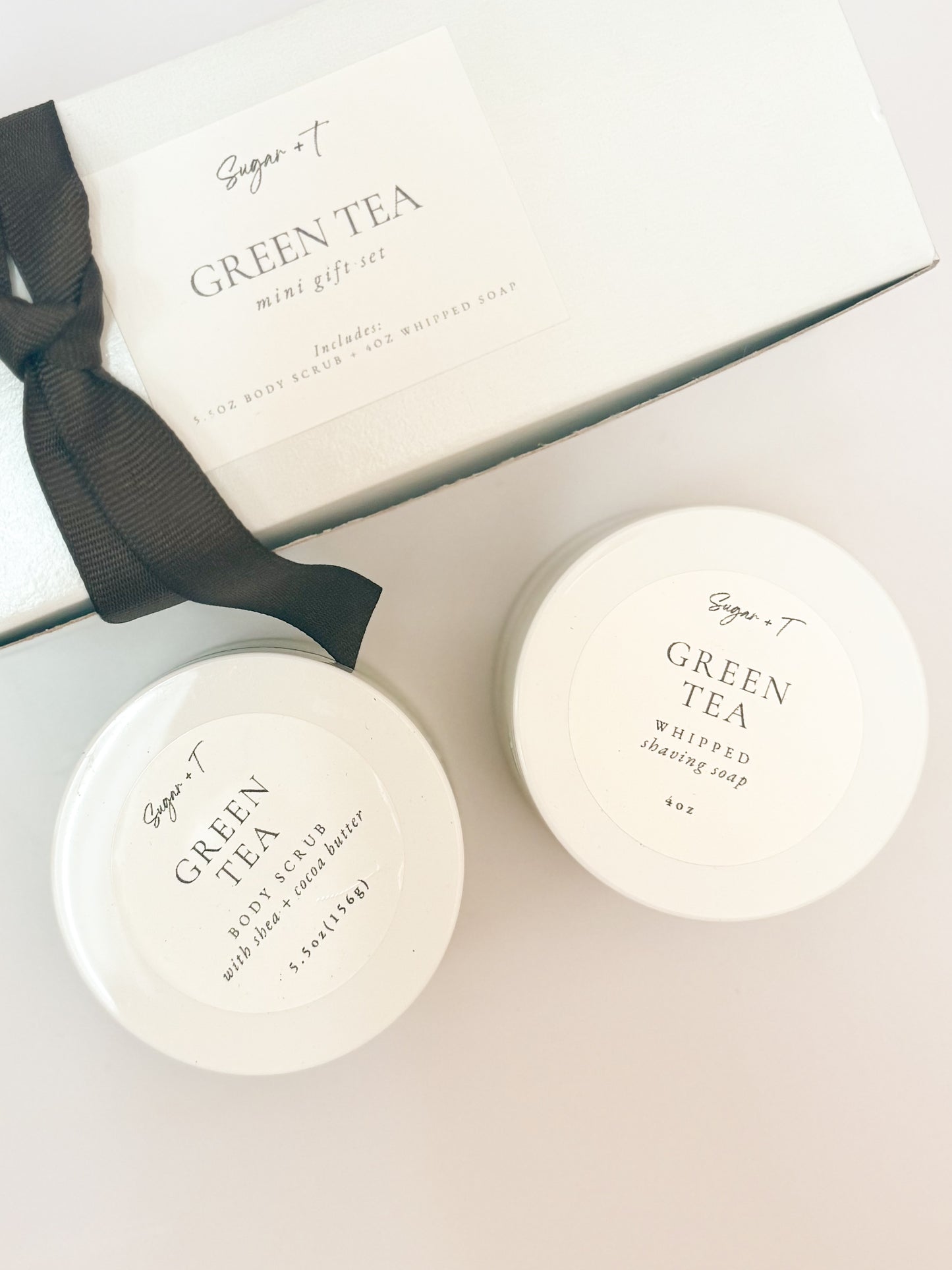 Green Tea Body Scrub + Whipped Soap Gift Box