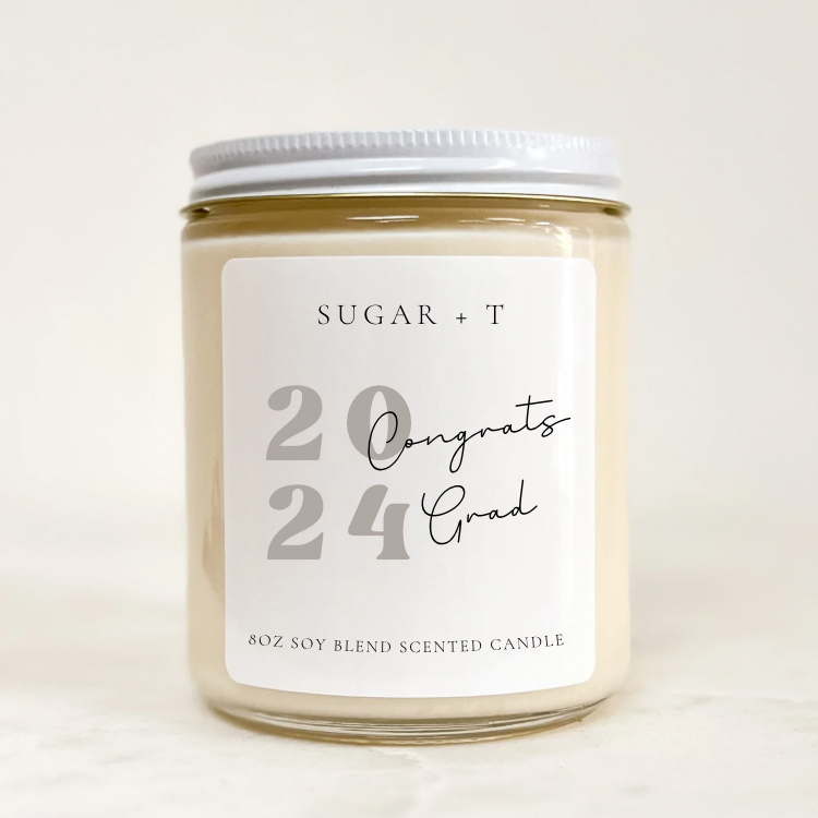 “Congrats Grad 2024” Scented Candle