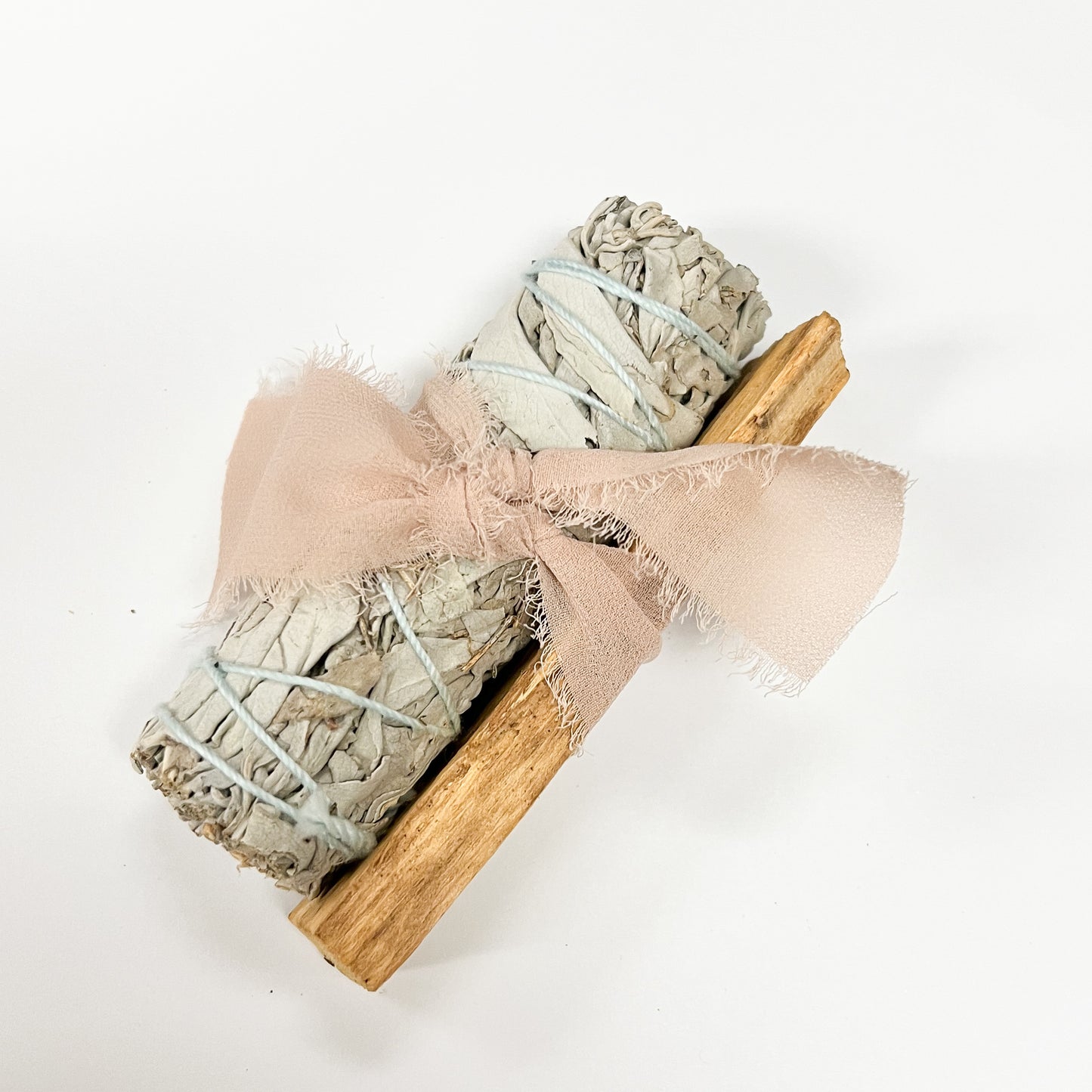 White Sage + Palo Santo + Selenite Smudge Set