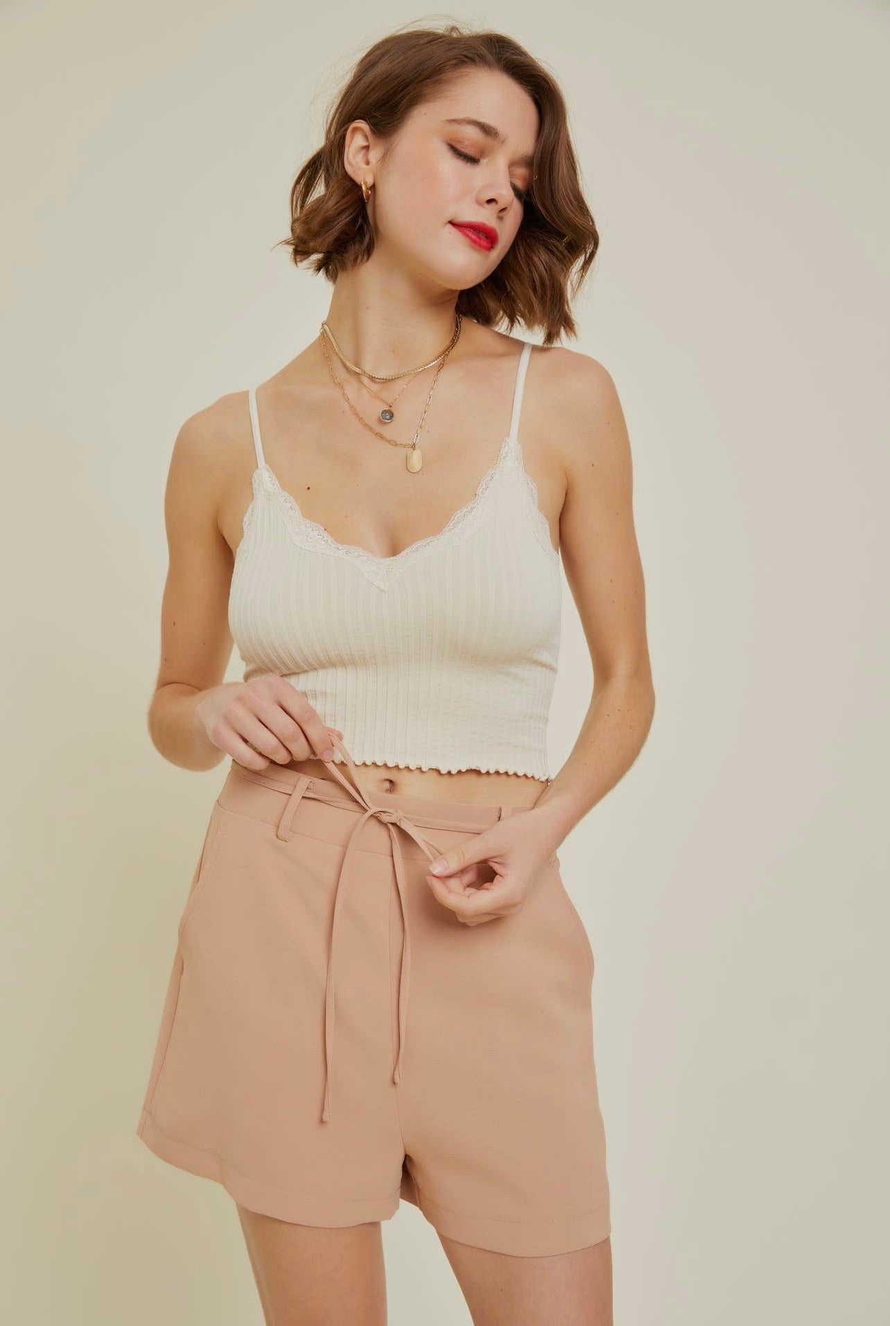 Moonchild - Dressy Shorts - Camel