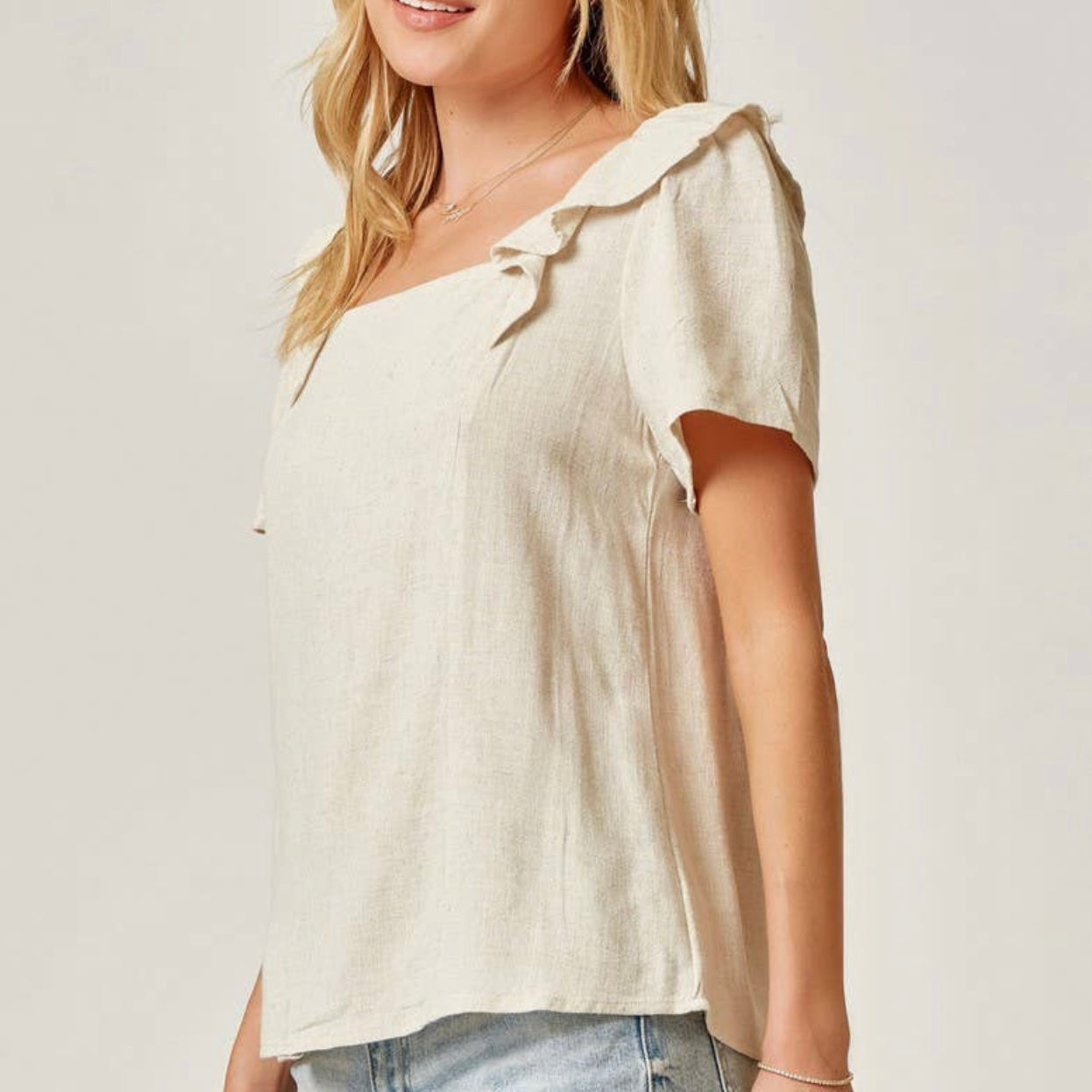 Moonchild CURVE - Short Sleeve Detail Top