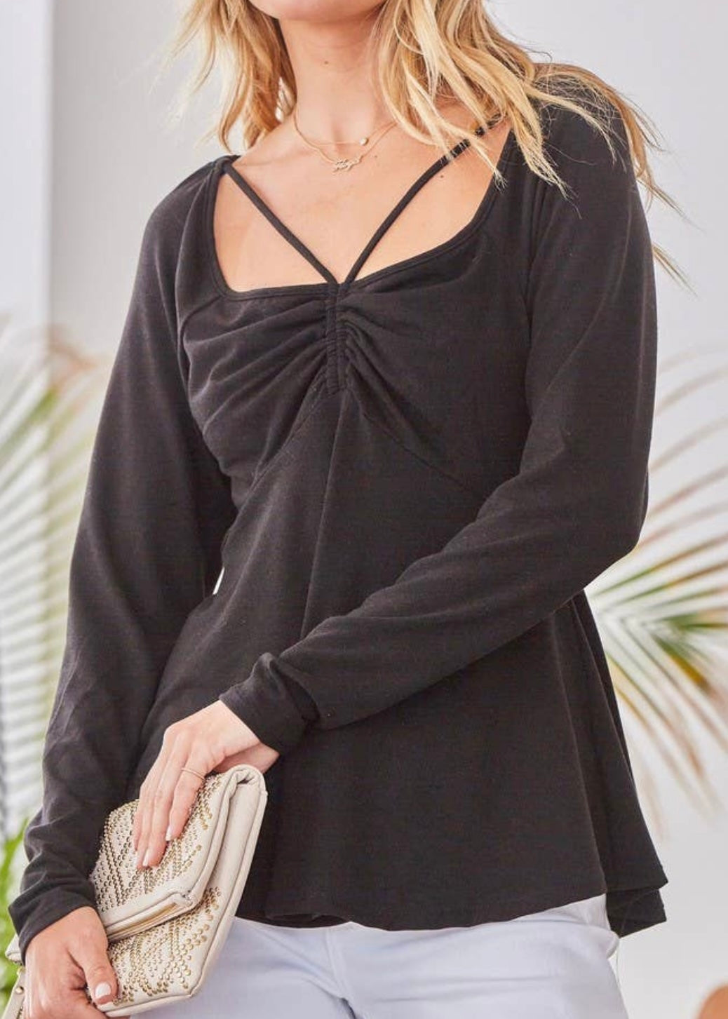 Moonchild CURVE - Black Knit Top