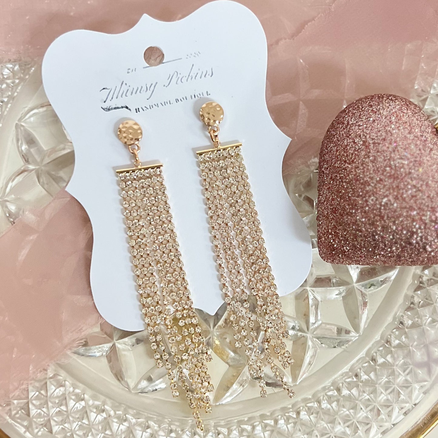Whimsy Pickins - Sparkle Dangle Earrings