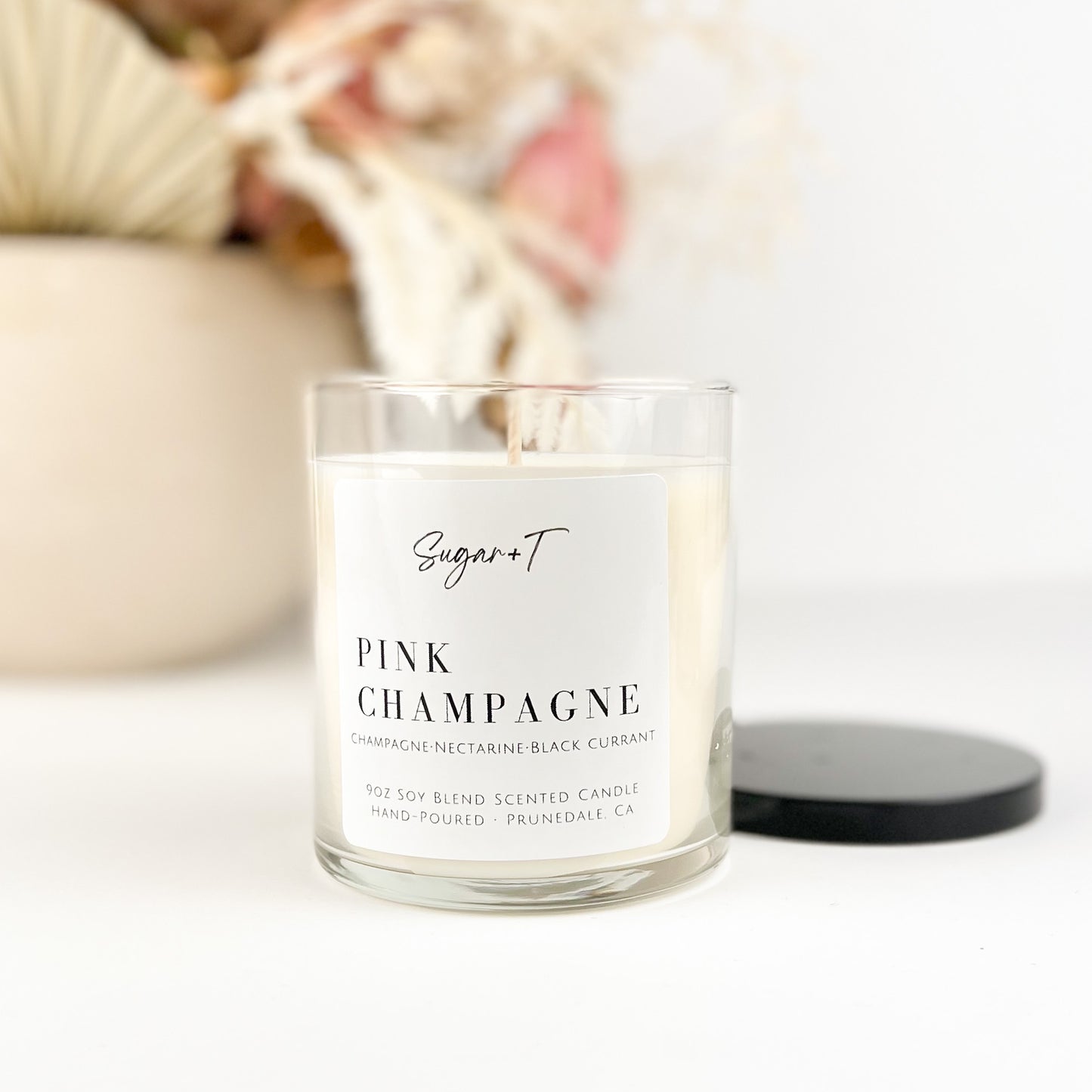 Pink Champagne Scented Candle
