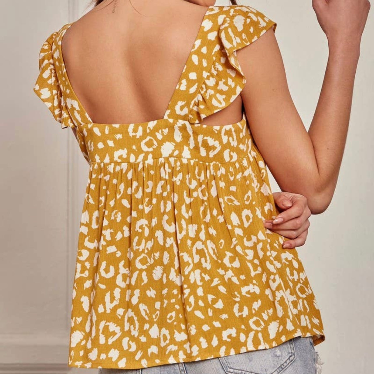 Moonchild CURVE - Marigold Floral Top