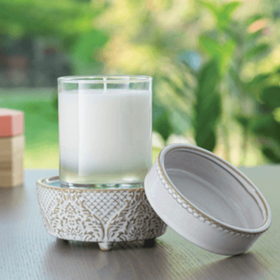 Vintage White 2-in-1 Warmer