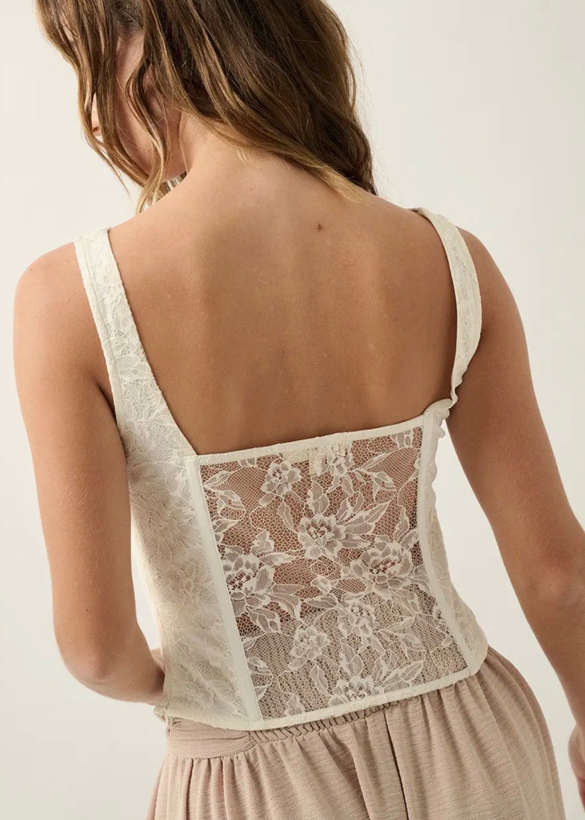 Floral Lace Corset Top