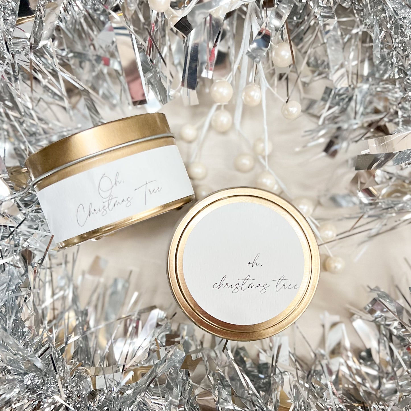 Oh, Christmas Tree Scented Candle Tin