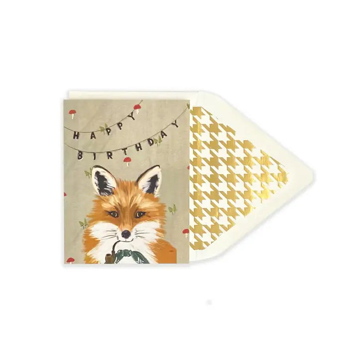 Greeting Card - Birthday Fox