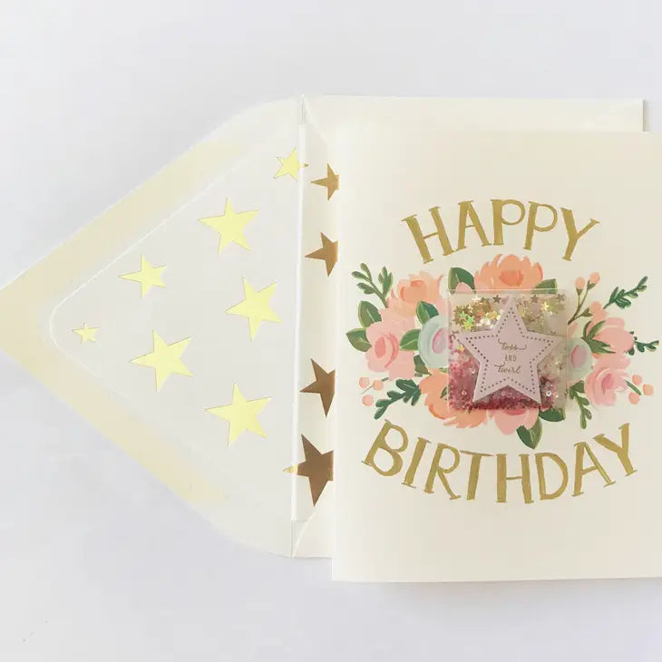Greeting Card - Glitter Birthday