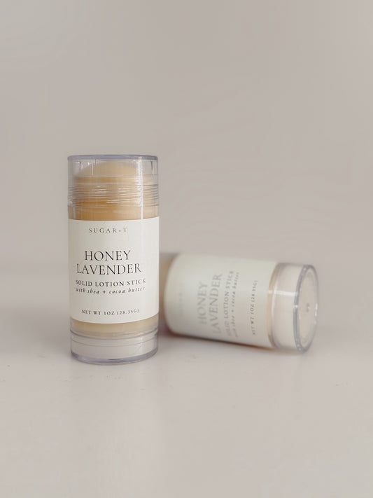 Honey Lavender Solid Lotion Stick