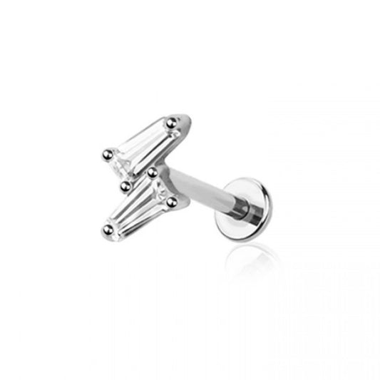Gemini Titanium Flat Back Labret