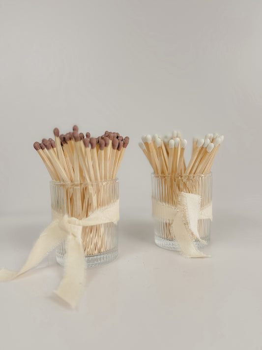 Apothecary Matches - Ribbed Votive