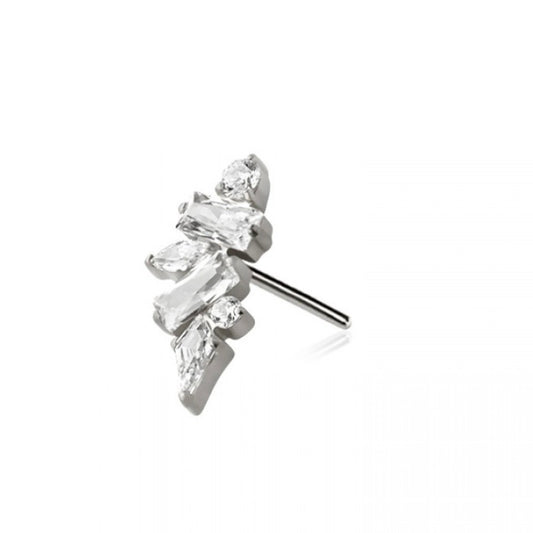 Nova Rise Titanium Flat Back Labret