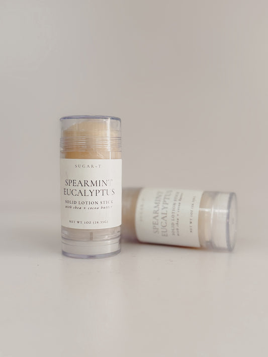 Spearmint Eucalyptus Solid Lotion Stick