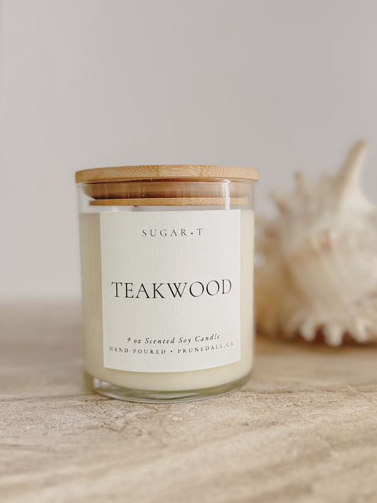 Teakwood Scented Candle