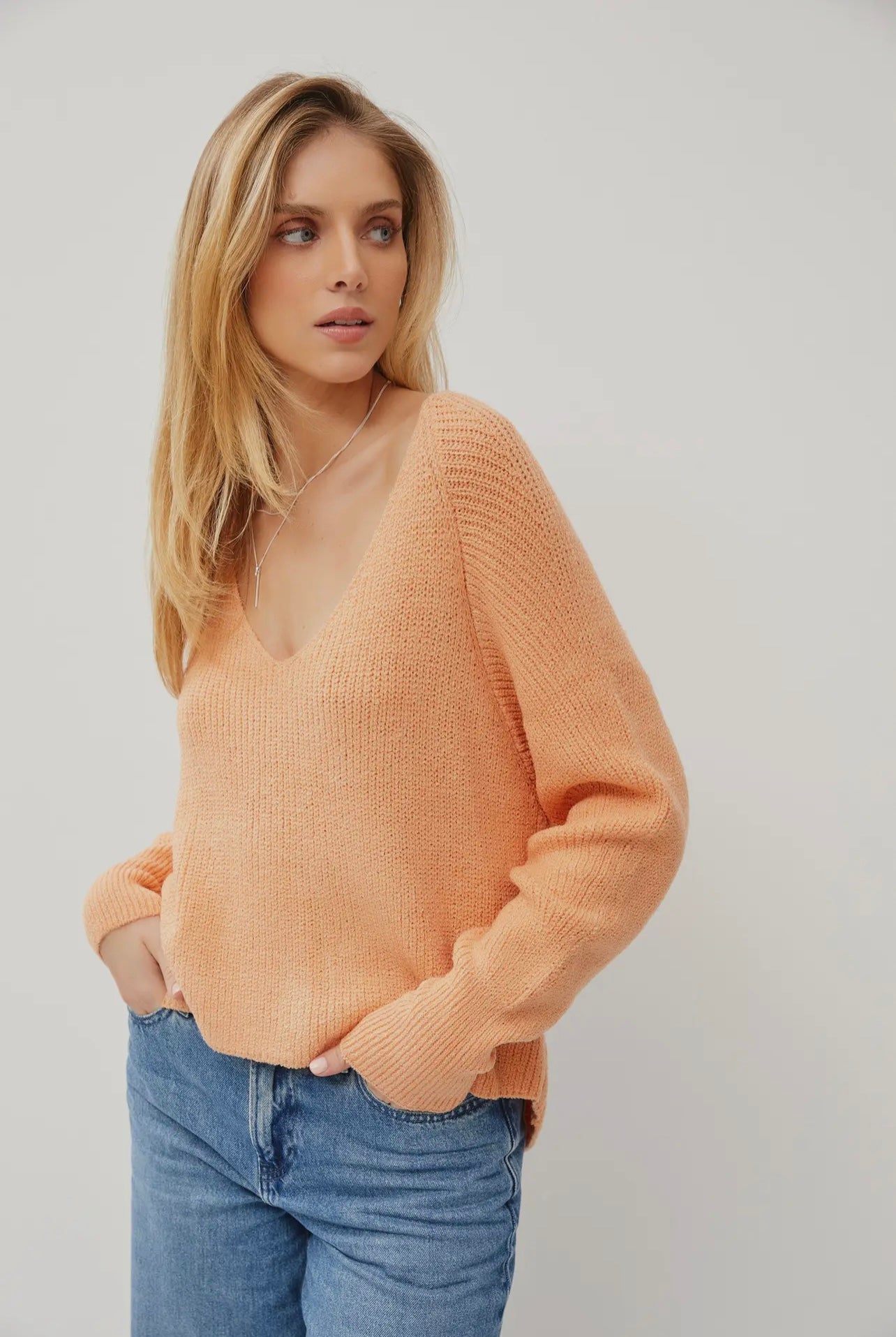 Lightweight Sweater - Apricot