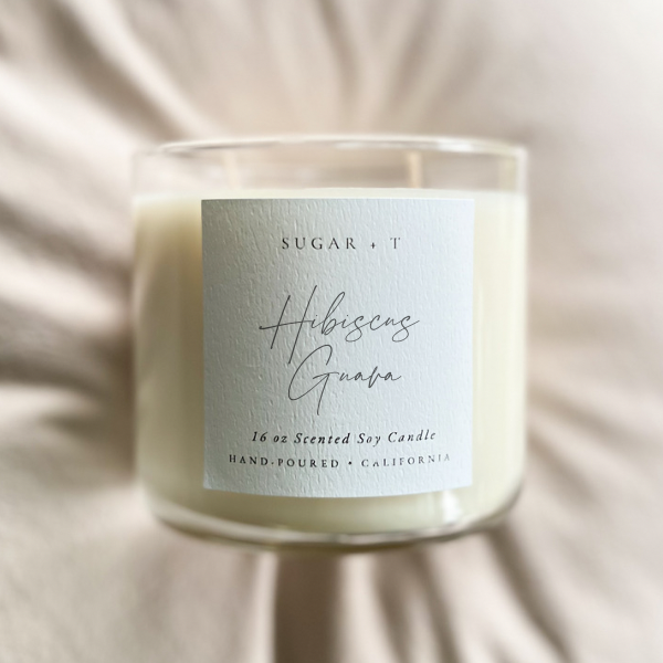 Hibiscus Guava Scented Candle