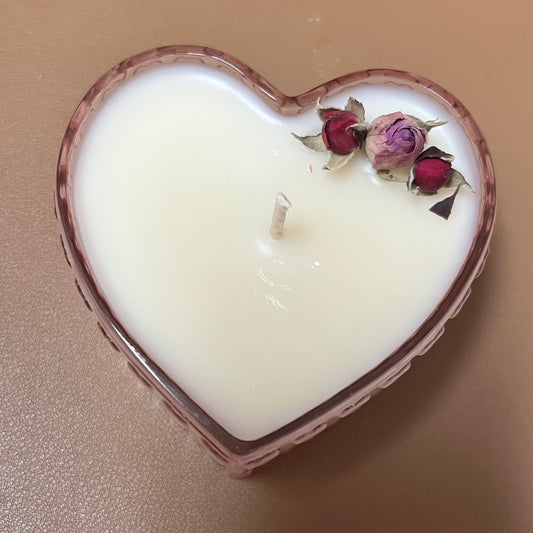 Be Mine Heart Shaped Candle