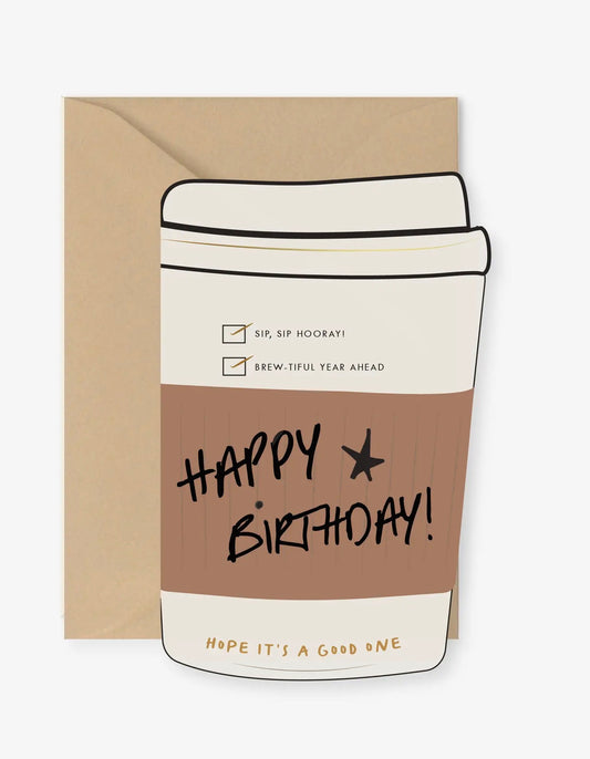 Greeting Card - Birthday Coffee