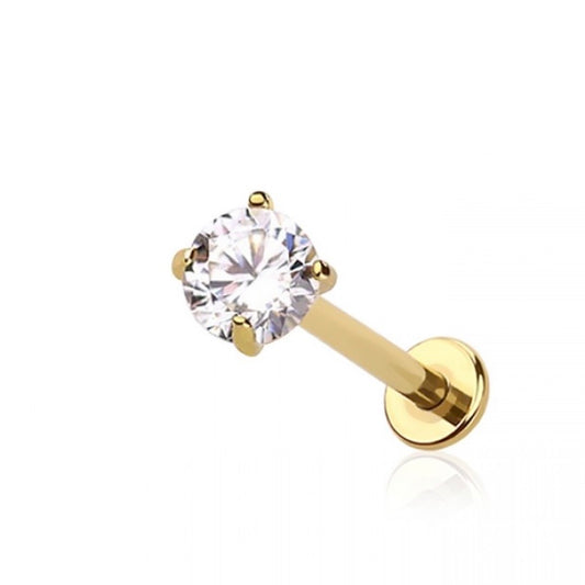 Polaris Gold Flat Back Labret