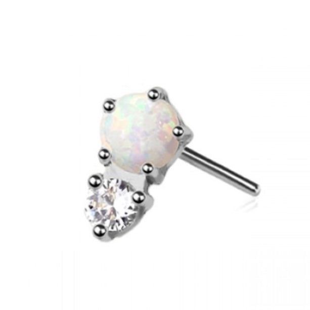 Luna Kiss Titanium Flat Back Labret
