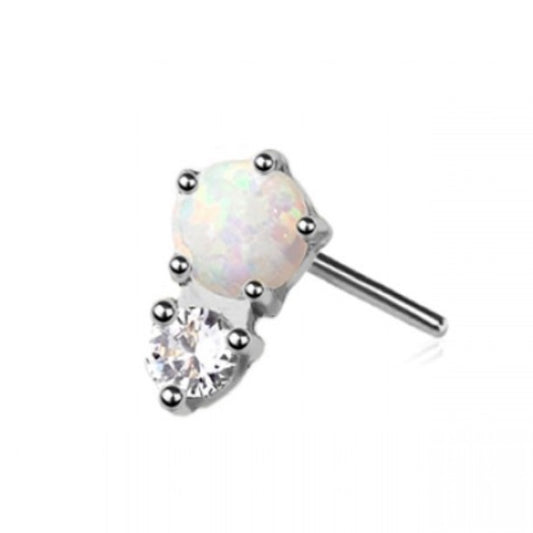 Luna Kiss Titanium Flat Back Labret