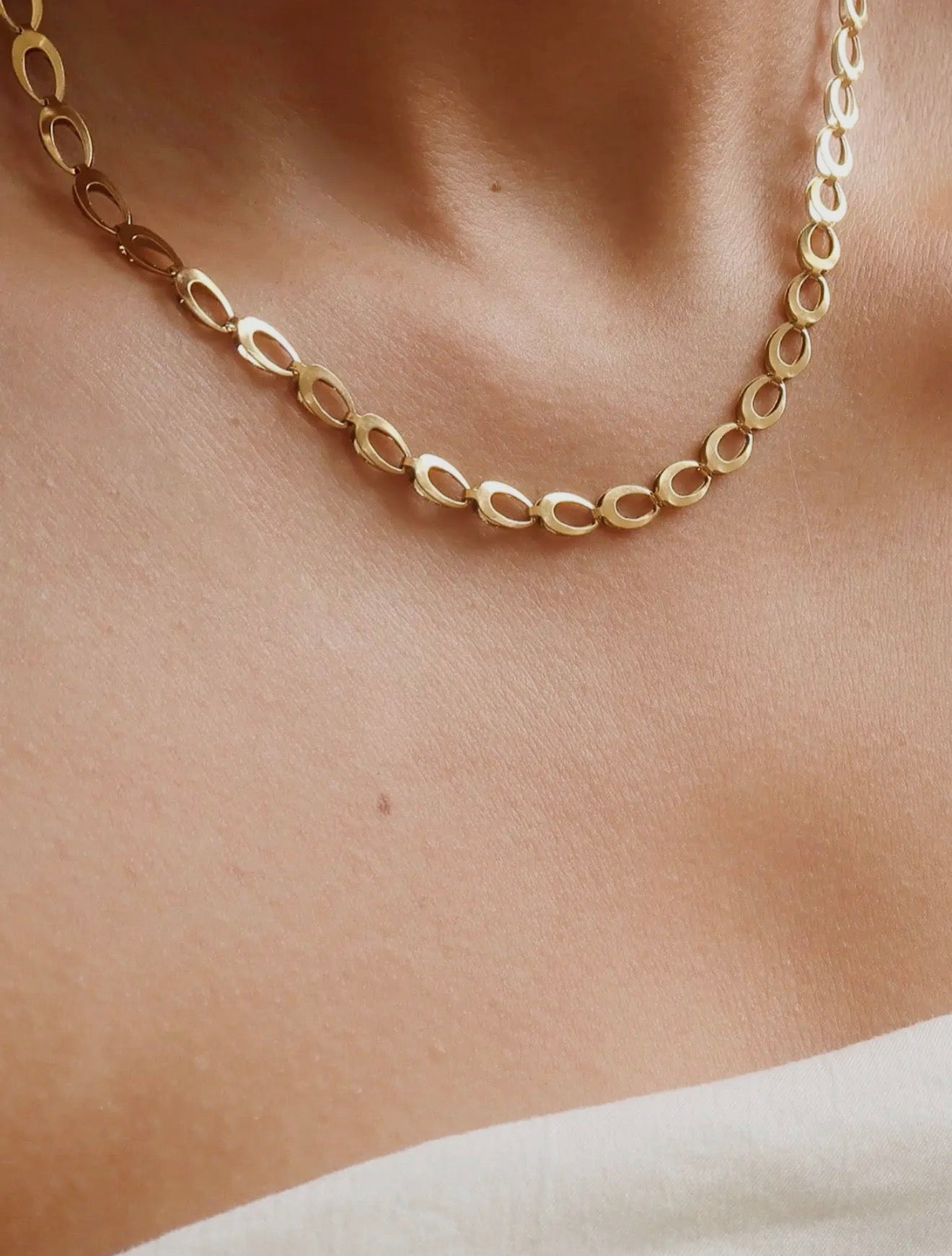 Oval Link Chain Necklace