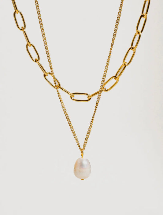 Layered Pearl Necklace