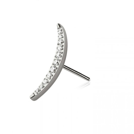 Luna Titanium Flat Labret