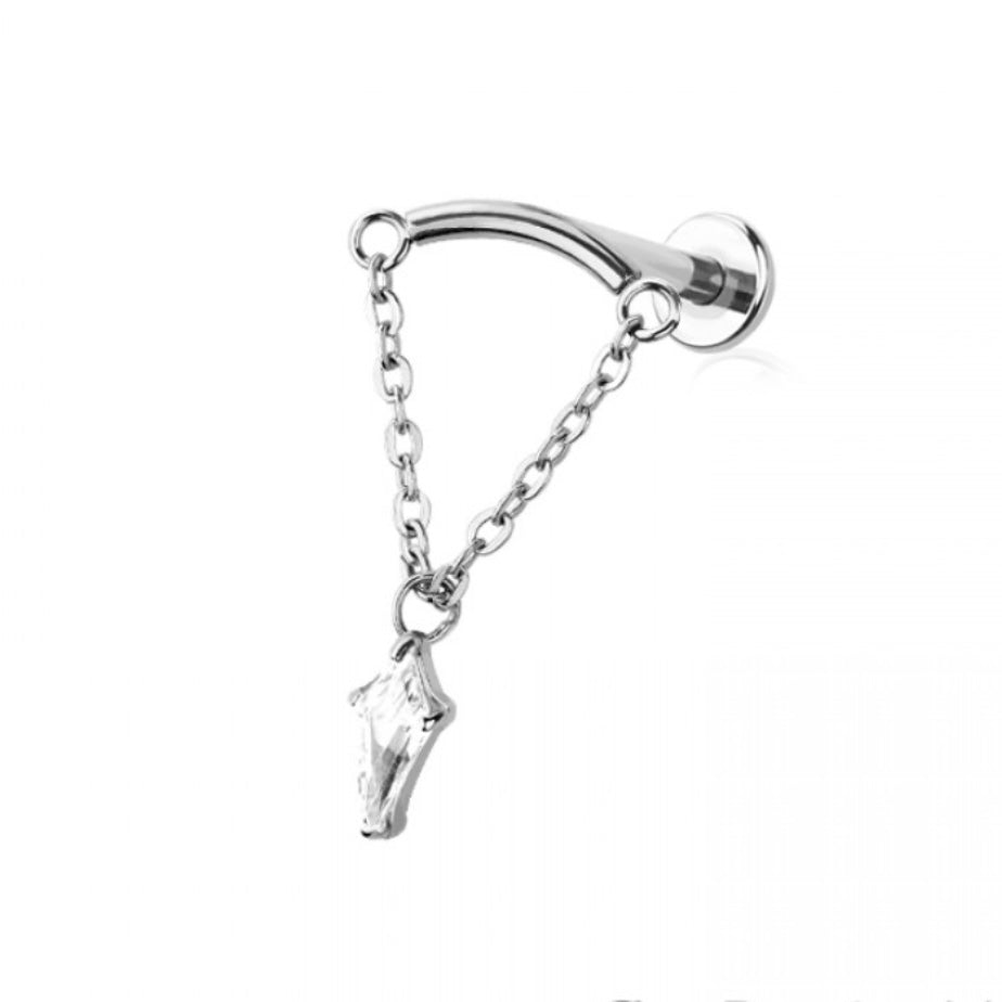 Stella Drop Titanium Flat Back Labret