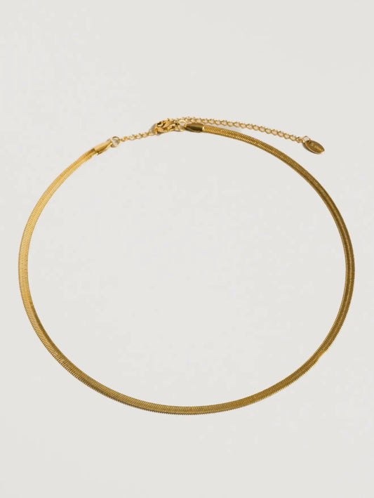 Flat Snake Chain Necklace