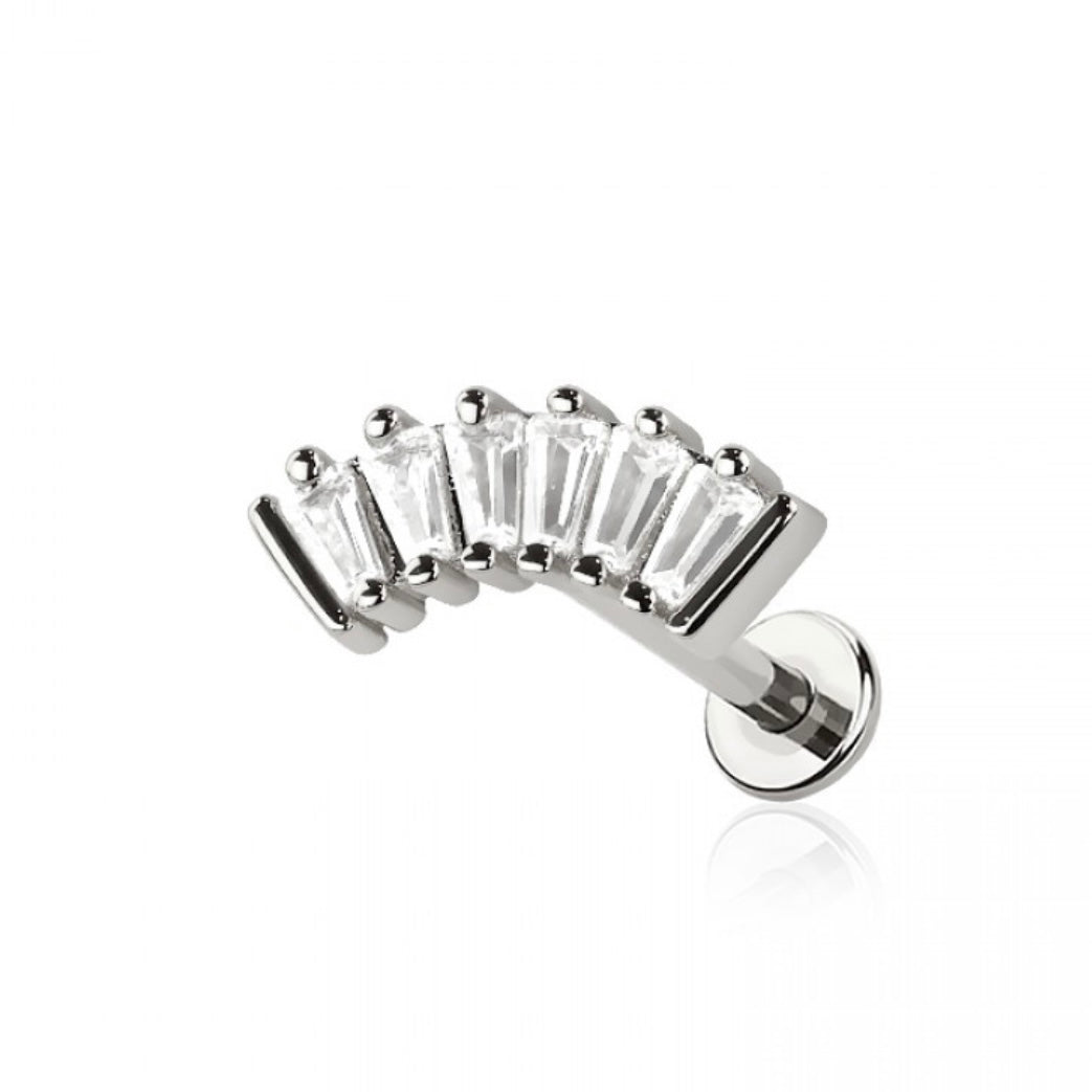 Lumi Titanium Flat Back Labret