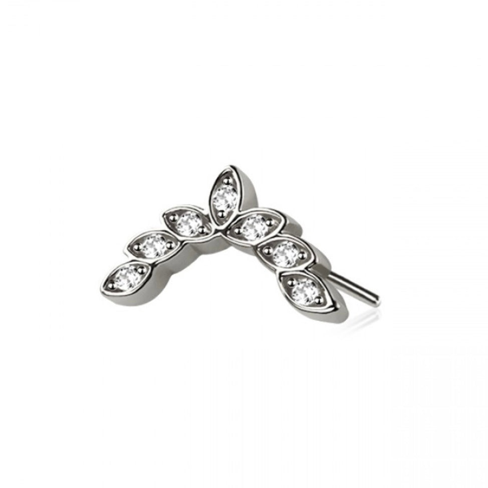 Laurel Titanium Flat Back Labret