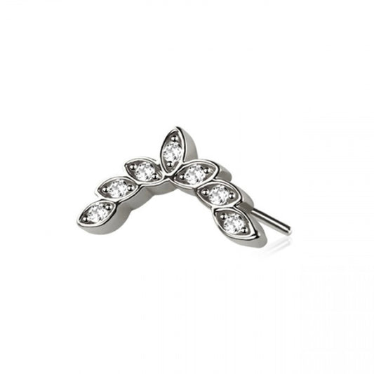 Laurel Titanium Flat Back Labret