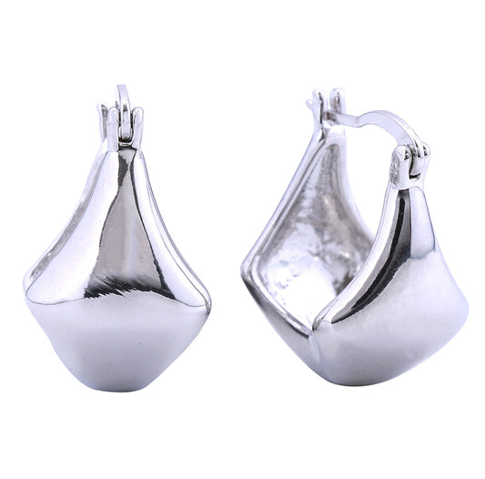 SYMMETRIC PUFF HOOP EARRINGS