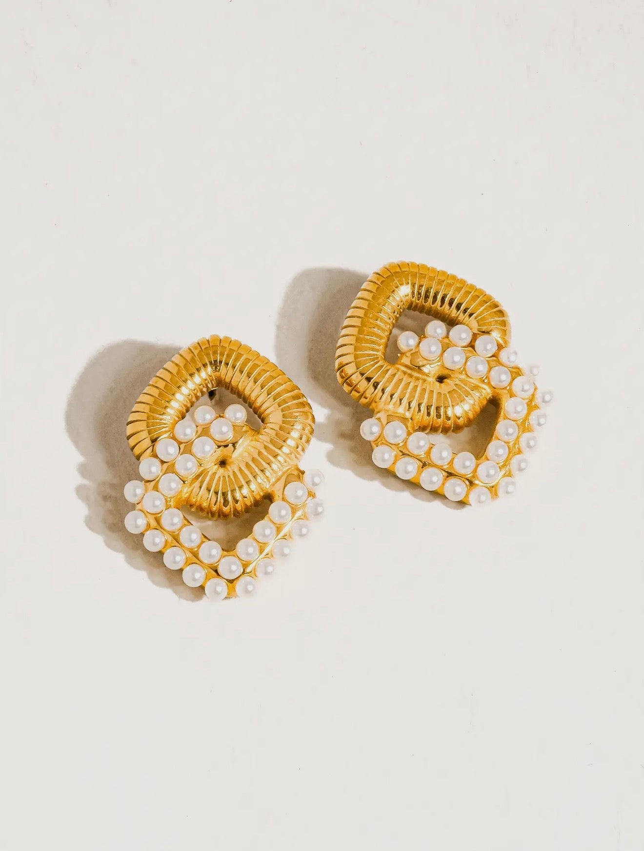 Pearl Chain Earrings