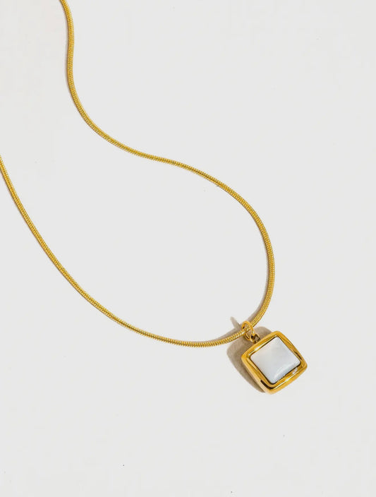 Square Shell Necklace