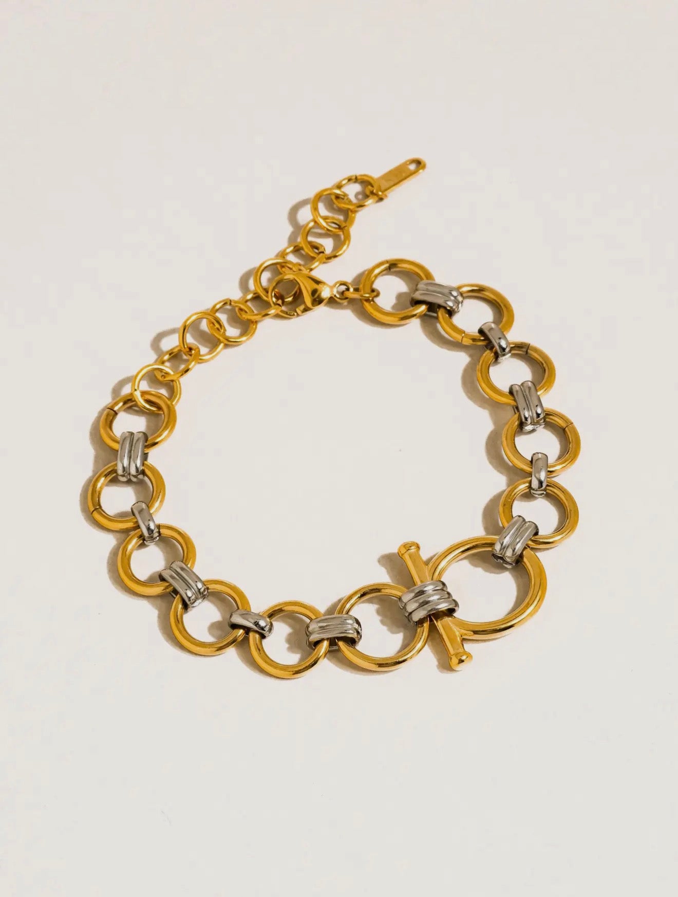 Two Tone Link Bracelet