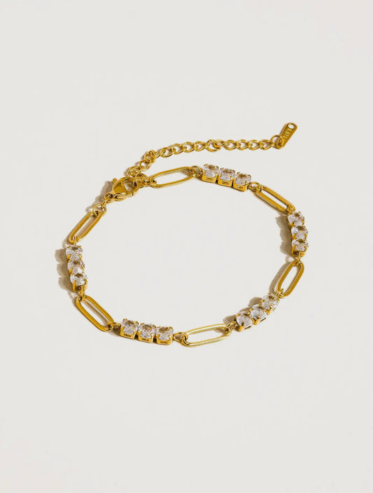 Rhinestone Chain Bracelet